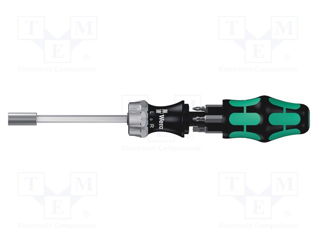 Screwdrivers; 6pcs; with ratchet; 25mm