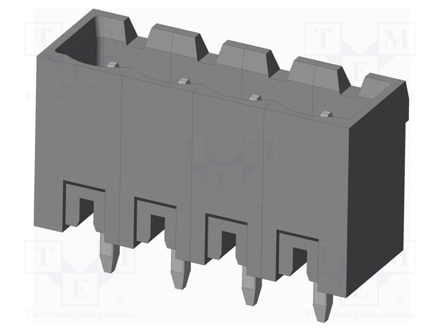 Connector: pluggable terminal block; socket; male; on PCBs