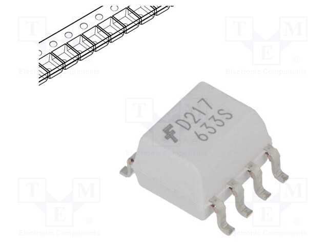 Optocoupler; SMD; Channels: 2; Out: transistor; 2.5kV; SO8