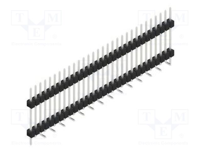 Connector: pin strips; pin header; male; PIN: 30; 2.54mm; SMT; 1x30