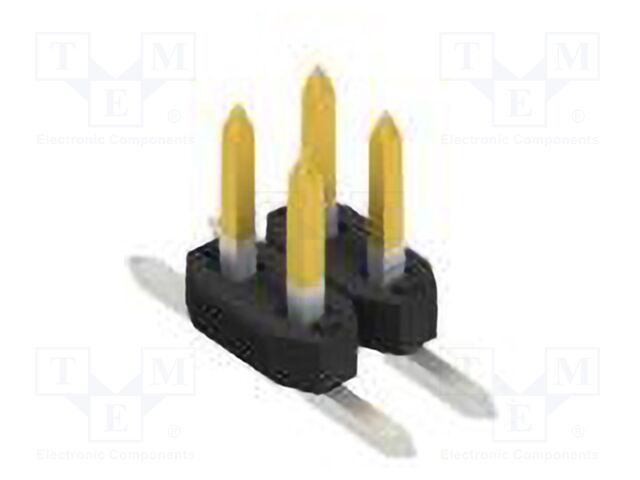 Connector: pin strips; pin header; male; PIN: 4; 2mm; SMT; 2x2; 100V
