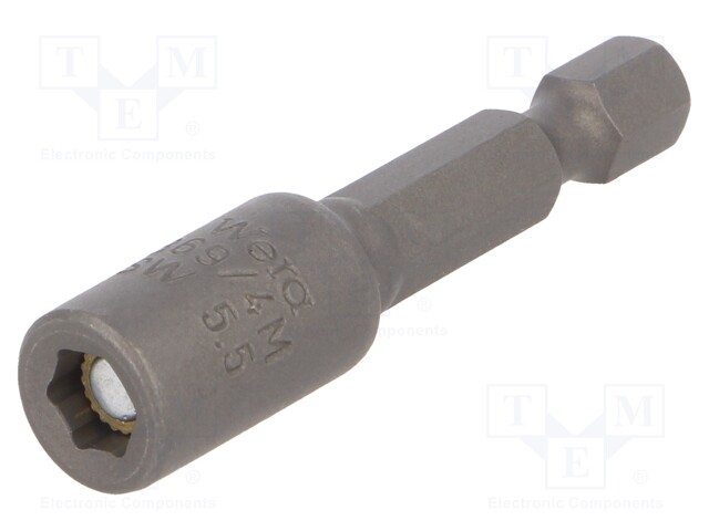 Holders for screwdriver bits; hex socket; Socket: HEX 5,5mm