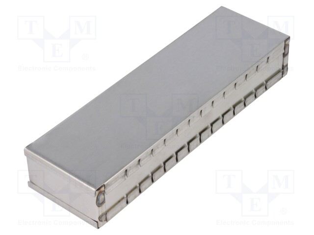 Enclosure: shielding; X: 50mm; Y: 161mm; Z: 26mm; steel