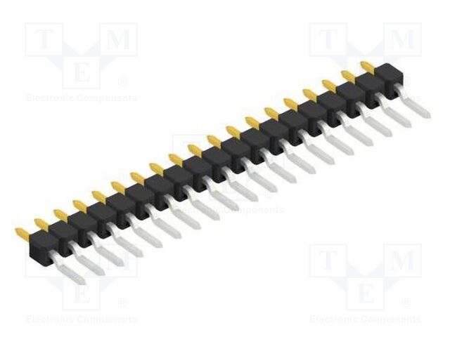 Connector: pin strips; pin header; male; PIN: 19; 2.54mm; SMT; 1x19