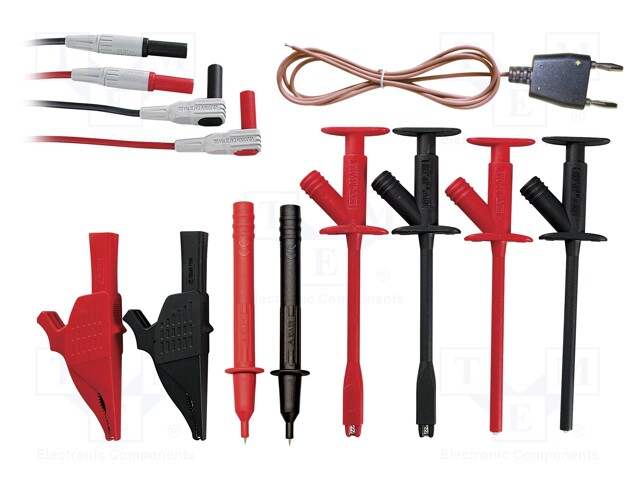 Test acces: kit; 1.6m; banana 4mm plug x2