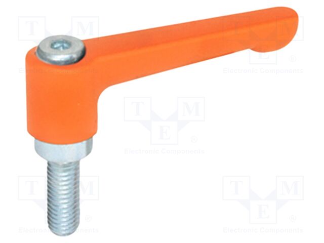 Lever; adjustable; Thread len: 10mm; Lever length: 22mm; GN 302.2