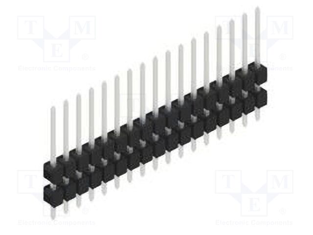 Connector: pin strips; pin header; male; PIN: 17; 2.54mm; THT; 1x17