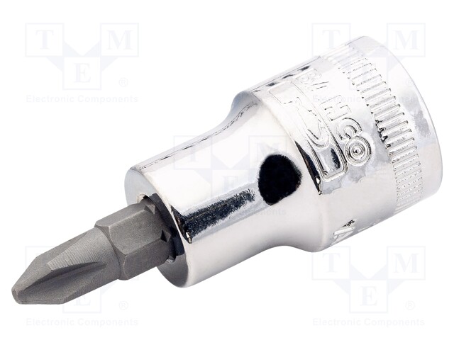 Key; Phillips,socket spanner; PH3; 3/8"; 47mm; tool steel