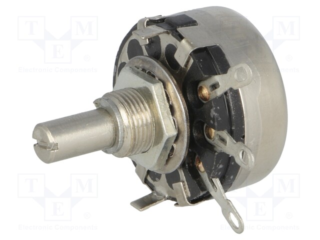 Potentiometer: shaft; single turn; 6.8kΩ; 2W; ±20%; soldered; 6mm