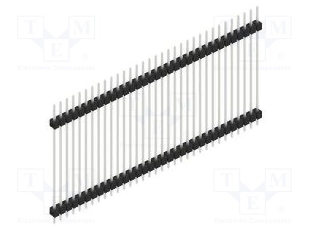 Connector: pin strips; pin header; male; PIN: 33; 2.54mm; THT; 1x33