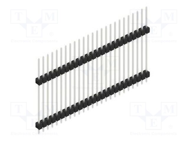 Connector: pin strips; pin header; male; PIN: 25; 2.54mm; THT; 1x25