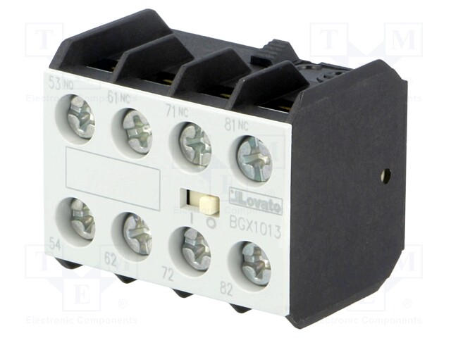 Auxiliary contacts; Series: BG; Leads: screw terminals