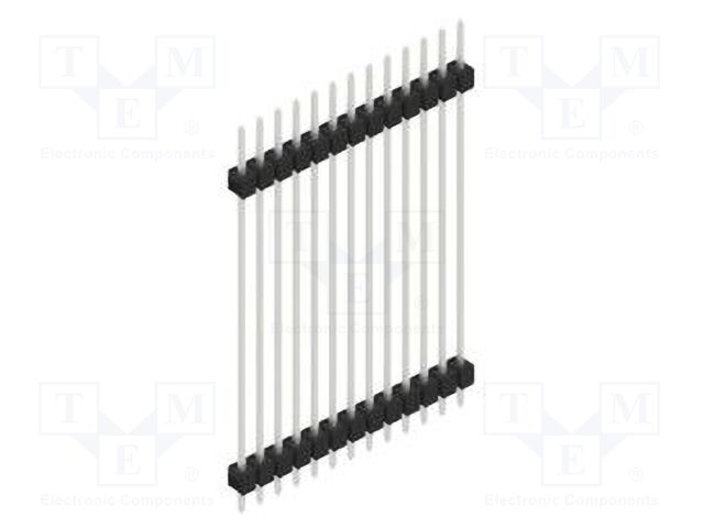 Connector: pin strips; pin header; male; PIN: 13; 2.54mm; THT; 1x13