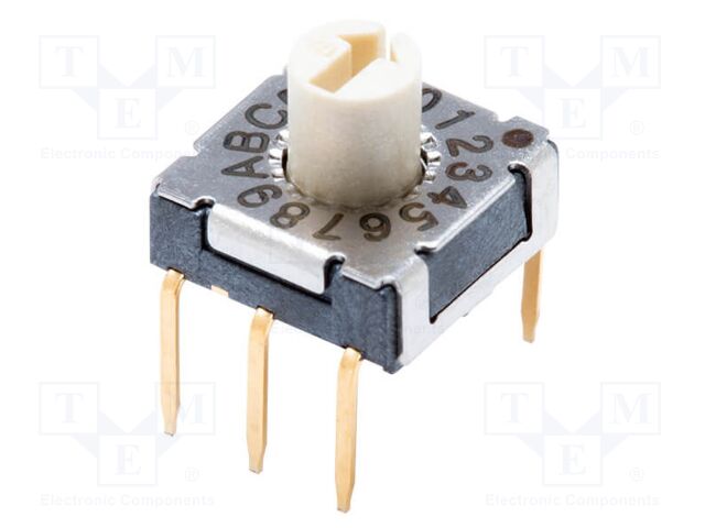 Encoding switch; DEC/BCD; Pos: 16; THT; Rcont max: 100mΩ; Mat: LCP
