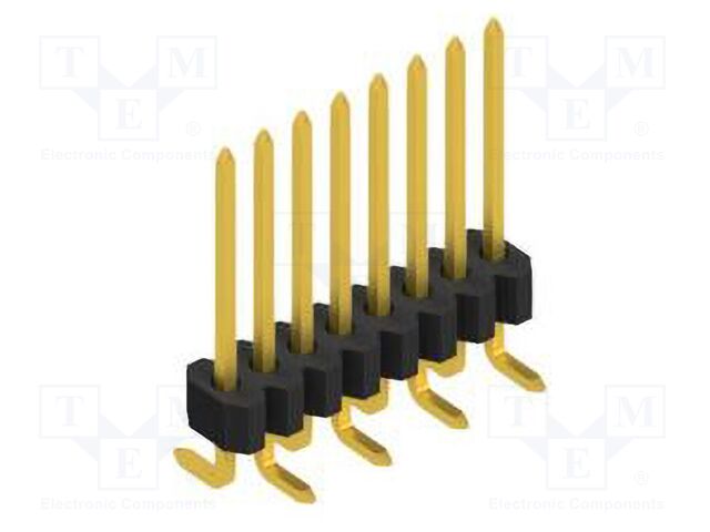Connector: pin strips; pin header; male; PIN: 8; 1.27mm; SMT; 1x8