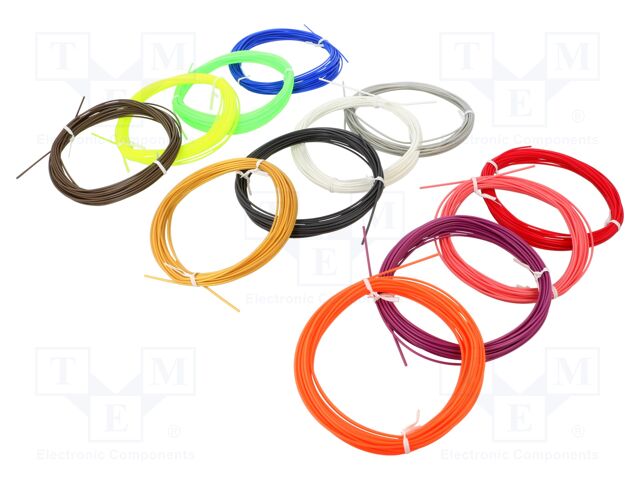 Filament: multipack; Ø: 1.75mm; Kit: PLA; 12pcs; L: 10m