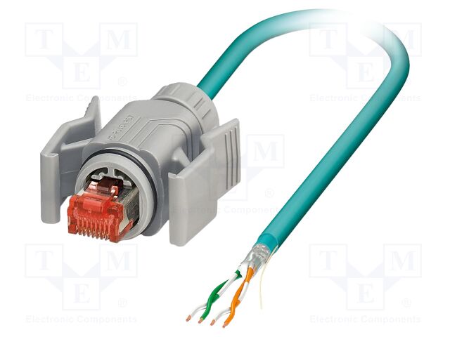 Patch cord; SF/UTP; Cat 5e; cables,RJ45 plug; stranded; Cu; 2m; PUR