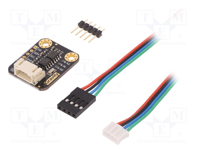 Module: RTC; DS1307; I2C; 5VDC; Kit: module,wire jumpers; 22x27mm