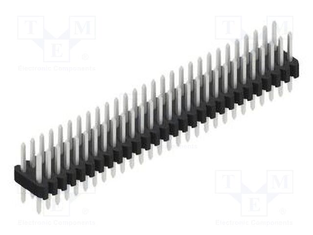 Connector: pin strips; pin header; male; PIN: 56; 1.27mm; THT; 2x28