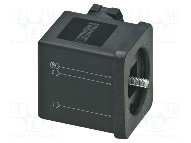 Connector: valve connector; plug; form A; female; PIN: 3; IP65; M16