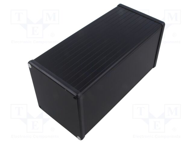 Enclosure: with panel; 1455; X: 104.5mm; Y: 220mm; Z: 104.5mm; black