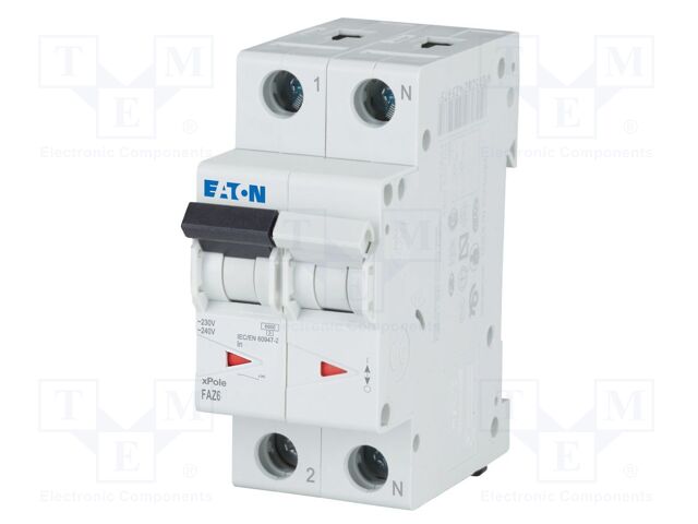 Circuit breaker; 230/400VAC; Inom: 500mA; Poles: 1+N; Charact: K