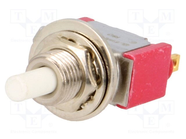 Switch: push-button; Pos: 2; SPDT; 0.02A/20VAC; 0.02A/20VDC; none