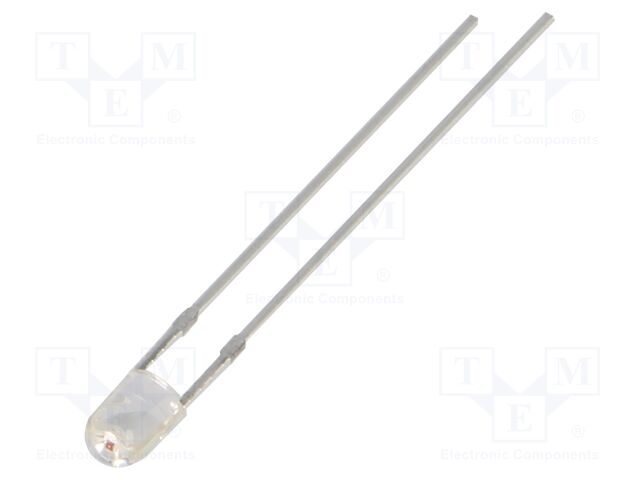 LED; orange; 3mm; 3000÷4200mcd; 60°; Front: convex; 2.1÷2.6VDC