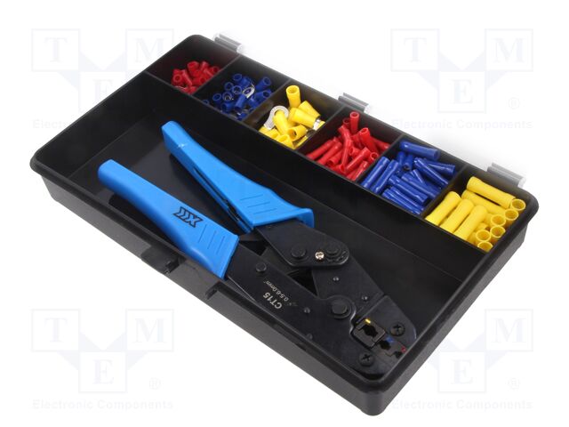 Kit: for crimping push-on connectors, terminal crimping