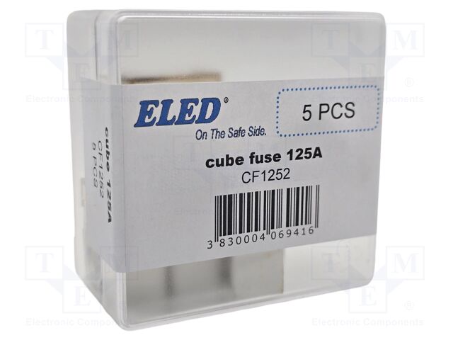 Fuse: fuse; 125A; 58VDC; ceramic,automotive; 20x23.5x11.8mm