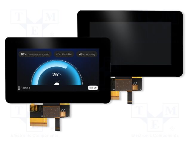 Display: TFT; 4.3"; 800x480; Illumin: LED; 95.04x53.856mm; RGB