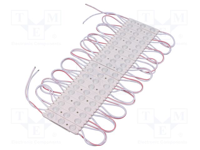 LED; red; 720mW; 14.4lm; IP67; 160°; No.of diodes: 3; -25÷60°C; 2835