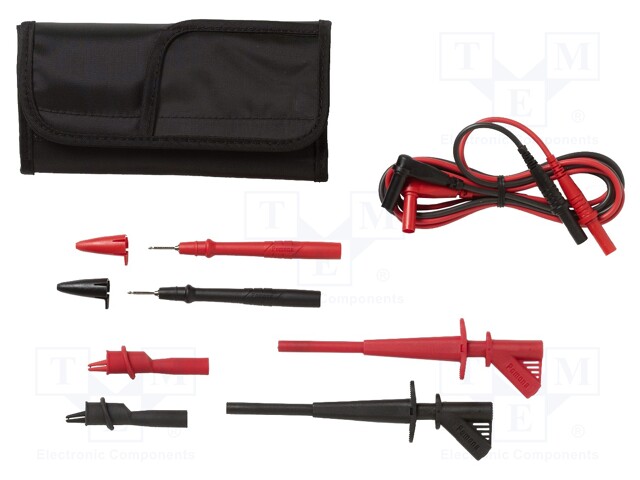 Test acces: kit; black,red