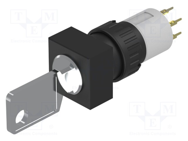 Switch: rotary with key; Stabl.pos: 2; NC + NO; Pos: 2; 51