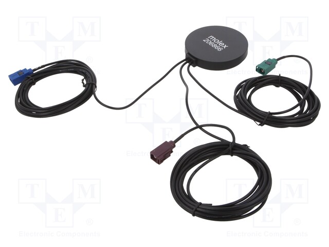 Antenna; GSM,LTE; -2.7dBi,-0.5dBi,0dBi,3dBi; linear; Fakra; 3m