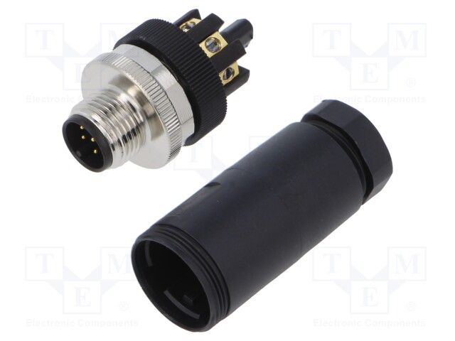 Plug; M12; PIN: 8; male; A code-DeviceNet / CANopen; for cable