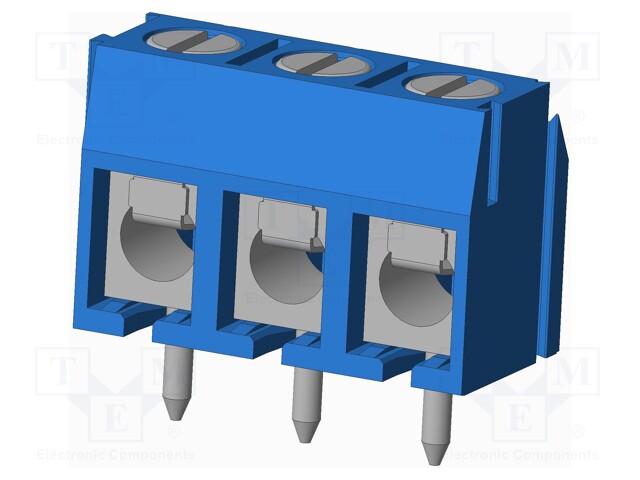 Connector: PCB terminal block; terminal; Plating: tinned; on PCBs