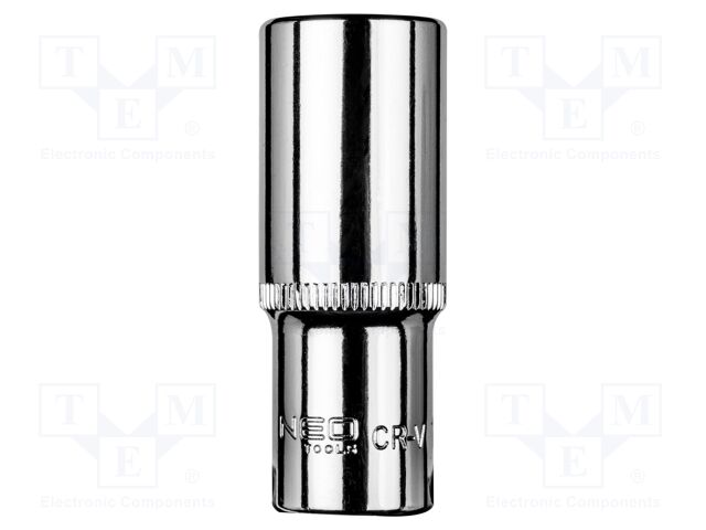 Socket; 6-angles,socket spanner; HEX 14mm; 1/4"; long