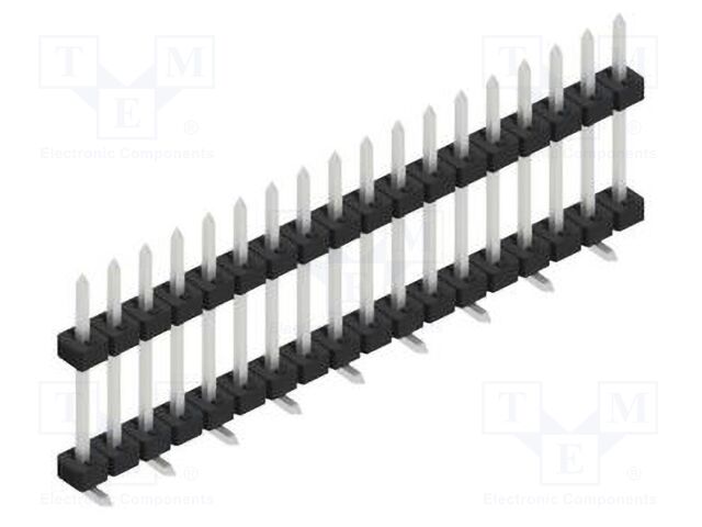 Connector: pin strips; pin header; male; PIN: 18; 2mm; SMT; 1x18