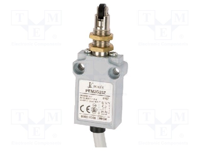 Limit switch; NO + NC; 5A; max.250VAC; max.250VDC; lead 1m; IP67