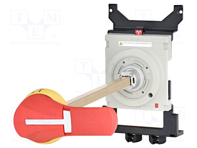 Door handle; outside; red; Additional functions: key lock