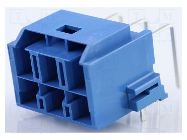 Connector: wire-board; male; CP-6.5; PIN: 6; angled; on PCBs; THT
