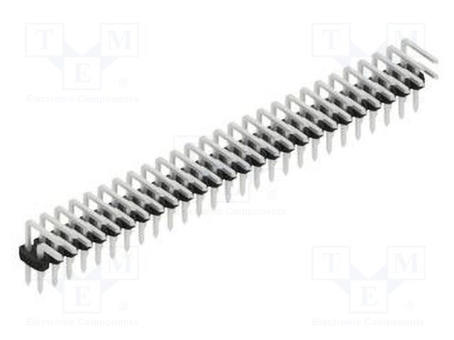 Connector: pin strips; pin header; male; PIN: 54; 2mm; THT; 2x27