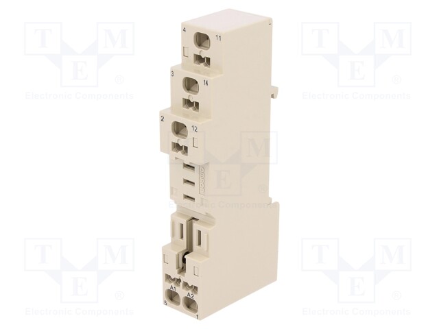 Socket; 10A; 250VAC; Application: H3RN-1,G2R-1-S; Mounting: DIN