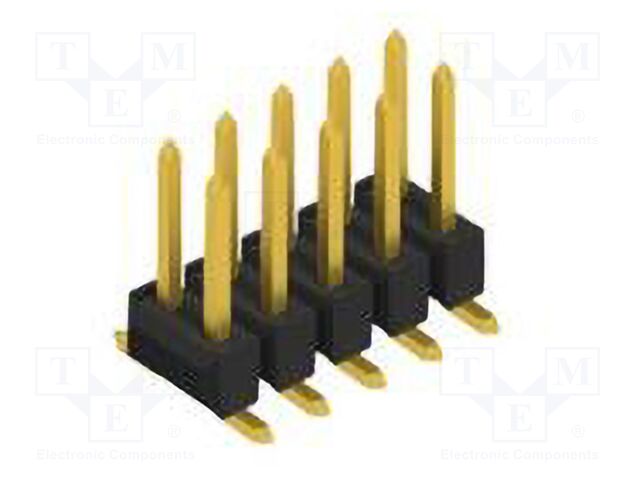 Connector: pin strips; pin header; male; PIN: 10; 2.54mm; SMT; 2x5
