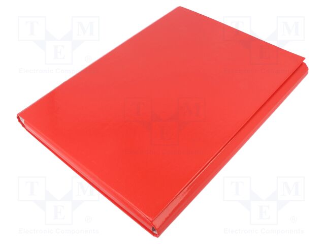 Folder; A4; red; Velcro fastening