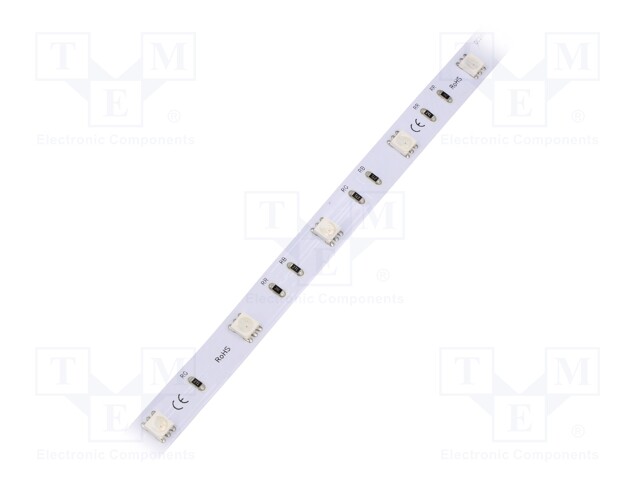 LED tape; RGB; 5050; 24V; LED/m: 30; 10mm; IP33; 120°; Pmax/m: 7.2W/m
