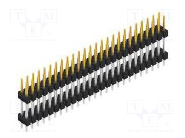 Connector: pin strips; pin header; male; PIN: 50; 2.54mm; THT; 2x25