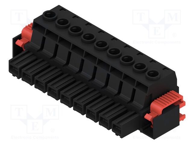 Connector: pluggable terminal block; -50÷130°C; angled; PIN: 9