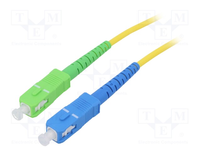 Fiber patch cord; OS2; SC/APC,SC/UPC; 3m; Optical fiber: 9/125um